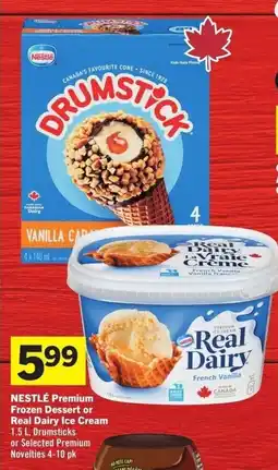 IGA Nestlé premium frozen dessert or real dairy ice cream offer