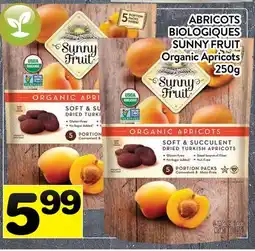 Supermarché PA ABRICOTS BIOLOGIQUES SUNNY FRUIT | ORGANIC APRICOTS offer