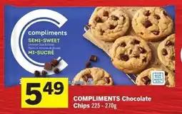 IGA Compliments chocolate chips offer