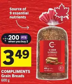 IGA Compliments grain breads offer