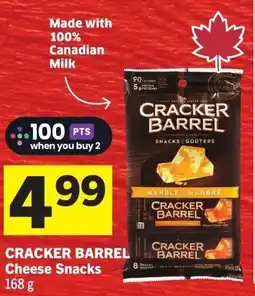 IGA Cracker barrel cheese snacks offer