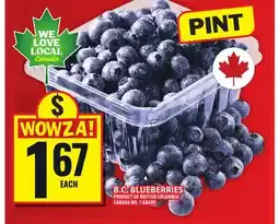 Food Basics B.C. BLUEBERRIES offer