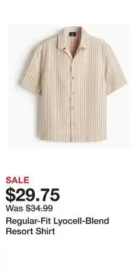 H&M Regular-Fit Lyocell-Blend Resort Shirt offer