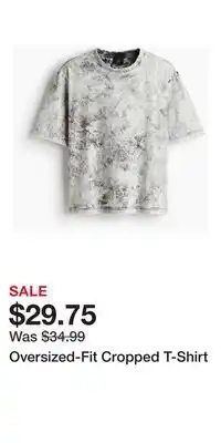 H&M Oversized-Fit Cropped T-Shirt offer