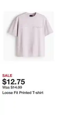 H&M Loose Fit Printed T-shirt offer