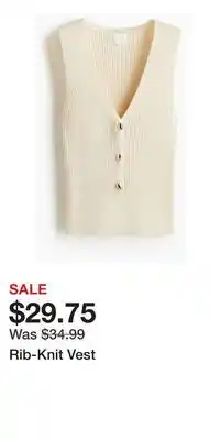 H&M Rib-Knit Vest offer