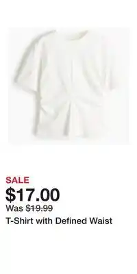 H&M T-Shirt with Defined Waist offer