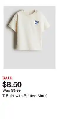 H&M T-Shirt with Printed Motif offer