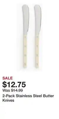 H&M 2-Pack Stainless Steel Butter Knives offer