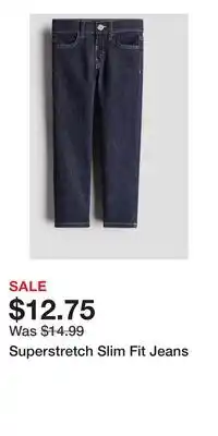 H&M Superstretch Slim Fit Jeans offer