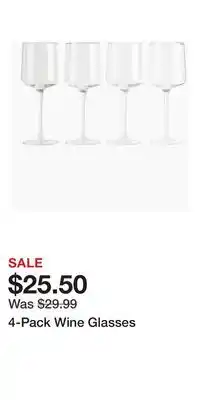 H&M 4-Pack Wine Glasses offer