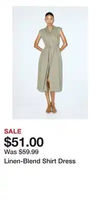 H&M Linen-Blend Shirt Dress offer