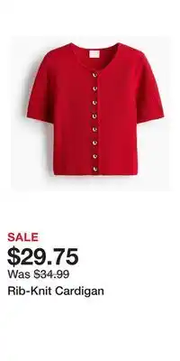 H&M Rib-Knit Cardigan offer