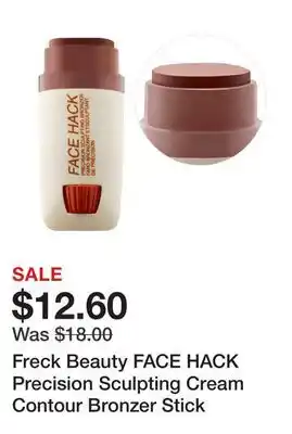Sephora Freck Beauty FACE HACK Precision Sculpting Cream Contour Bronzer Stick offer