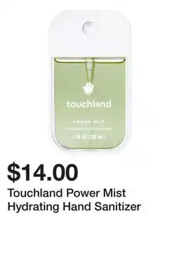 Sephora Touchland Power Mist Hydrating Hand Sanitizer offer