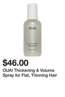 Sephora OUAI Thickening & Volume Spray for Flat, Thinning Hair offer