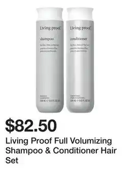 Sephora Living Proof Full Volumizing Shampoo & Conditioner Hair Set offer