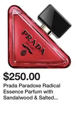 Sephora Prada Paradoxe Radical Essence Parfum with Sandalwood & Salted Pistachio offer