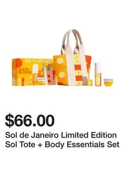 Sephora Sol de Janeiro Limited Edition Sol Tote + Body Essentials Set offer