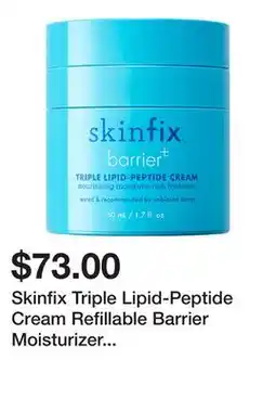 Sephora Skinfix Triple Lipid-Peptide Cream Refillable Barrier Moisturizer with Ceramides offer