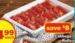 M & M Food Market Cabbage Rolls 4 lb ENTRÉES offer