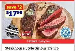 M & M Food Market Steakhouse Style Sirloin Tri Tip offer