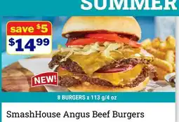 M & M Food Market SmashHouse Angus Beef Burgers offer