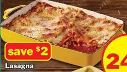 M & M Food Market Lasagna offer