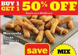 M & M Food Market Mozzarella Sticks offer