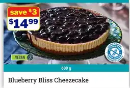 M & M Food Market Blueberry Bliss Cheezecake offer