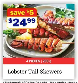 M & M Food Market Lobster Tail Skewers offer