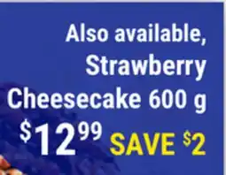 M & M Food Market Strawberry Cheesecake 600 g offer