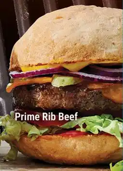 M & M Food Market Prime Rib Beef Burger offer