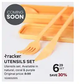 Bentley TRACKER UTENSILS SET Available in natural, coral & purple offer