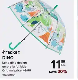 Bentley Tracker DINO Long dino design umbrella for kids offer