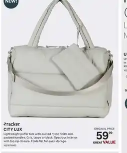Bentley Tracker City Lux Lightweight puffer tote offer