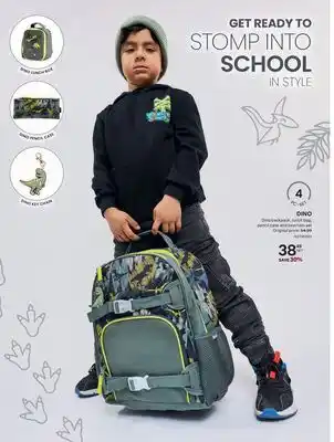Bentley DINO Dino backpack, lunch bag, pencil case and keychain set offer
