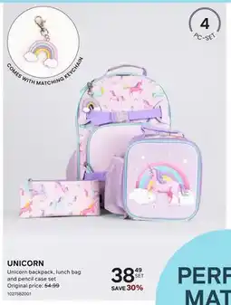 Bentley UNICORN Unicorn backpack, lunch bag and pencil case set offer