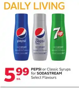Rexall PEPSI or Classic Syrups for SODASTREAM offer