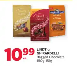 Rexall LINDT or GHIRARDELLI Bagged Chocolate offer