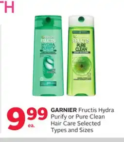 Rexall GARNIER Fructis Hydra Purify or Pure Clean Hair Care offer