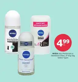 Rexall NIVEA Anti-Perspirant or Deodorant offer