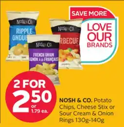 Rexall NOSH & CO. Potato Chips, Cheese Stix or Sour Cream & Onion Rings offer