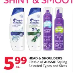 Rexall HEAD & SHOULDERS Classic or AUSSIE Styling offer