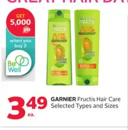 Rexall GARNIER Fructis Hair Care offer
