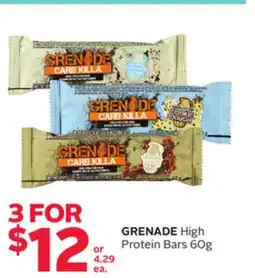 Rexall GRENADE High Protein Bars offer