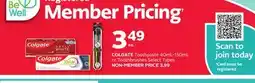 Rexall COLGATE Toothpaste 40mL-150mL or Toothbrushes offer