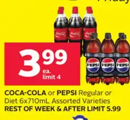 Rexall COCA-COLA or PEPSI Regular or Diet offer