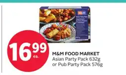 Rexall M&M FOOD MARKET Asian Party Pack 632g or Pub Party Pack 576g offer