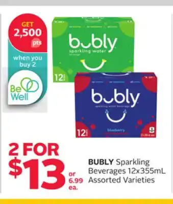 Rexall BUBLY Sparkling Beverages offer